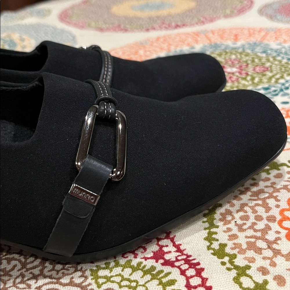 Munro American Cindi Stretch Black Pumps size 8 women’s - Picture 6 of 10